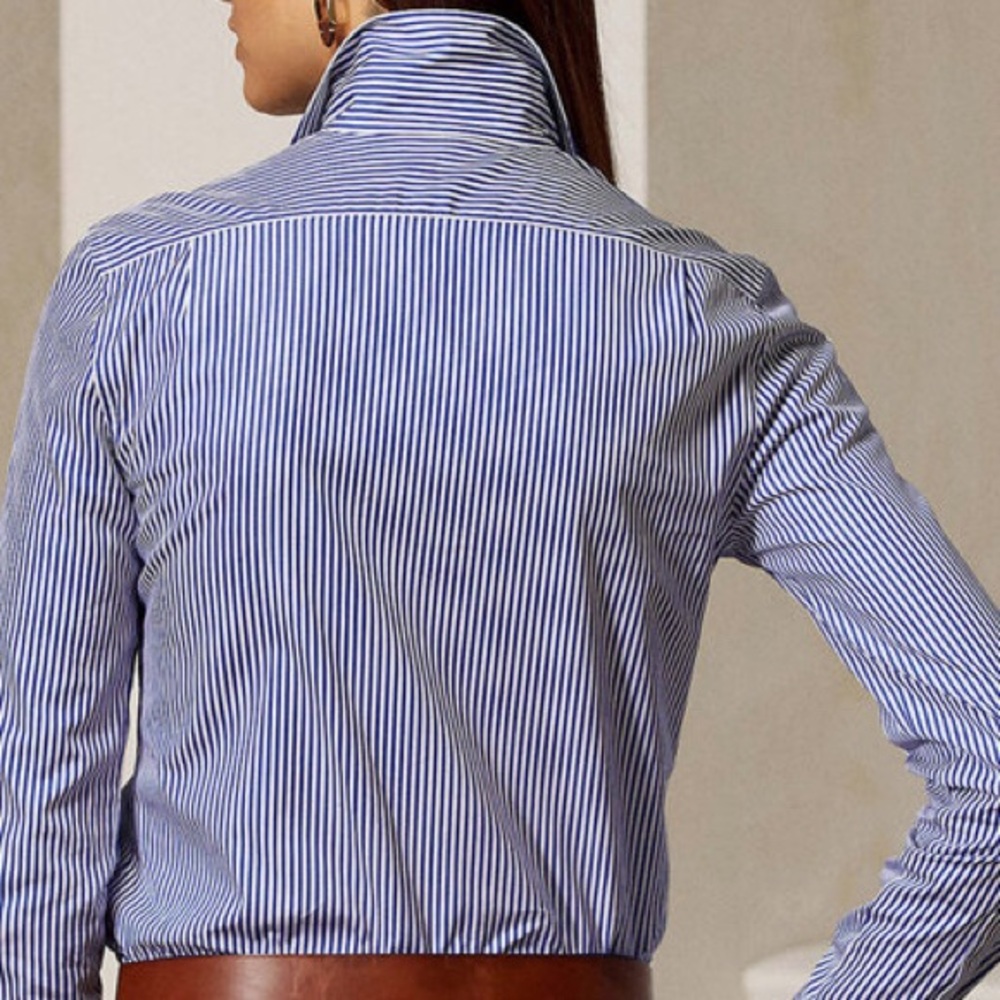 RALPH LAUREN
Blue and White Long Sleeve Keara Shirt NEW - Picture 4 of 14